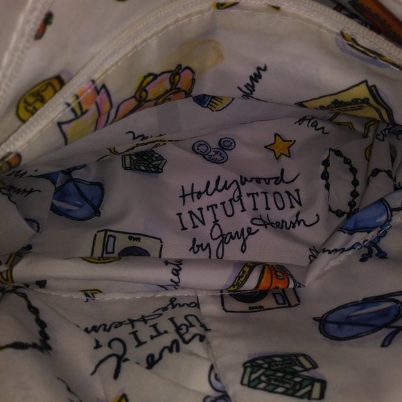 JAYE HERSH HOLLYWOOD INTUITION WHITE TOTE/BAG - Picture 3 of 6